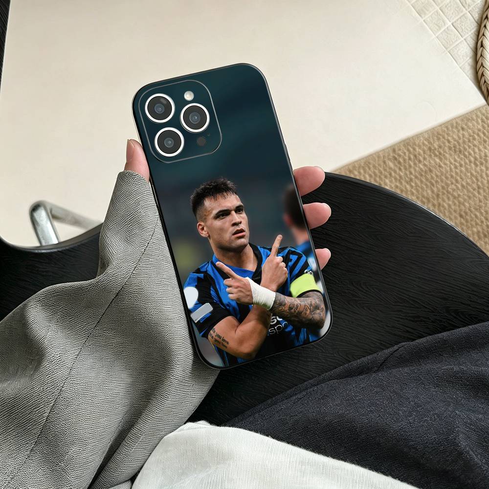 Чехол для телефона Lautaro Martinez для iPhone 17, 16, 15, 14, 13, 12, 11 Plus, Pro Max, Другие Мягкий Черный Чехол