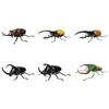 Bandai Living Creatures Encyclopedia Rhinoceros Beetle 09 X Complete Set of 6, Gachapon Capsule Toy