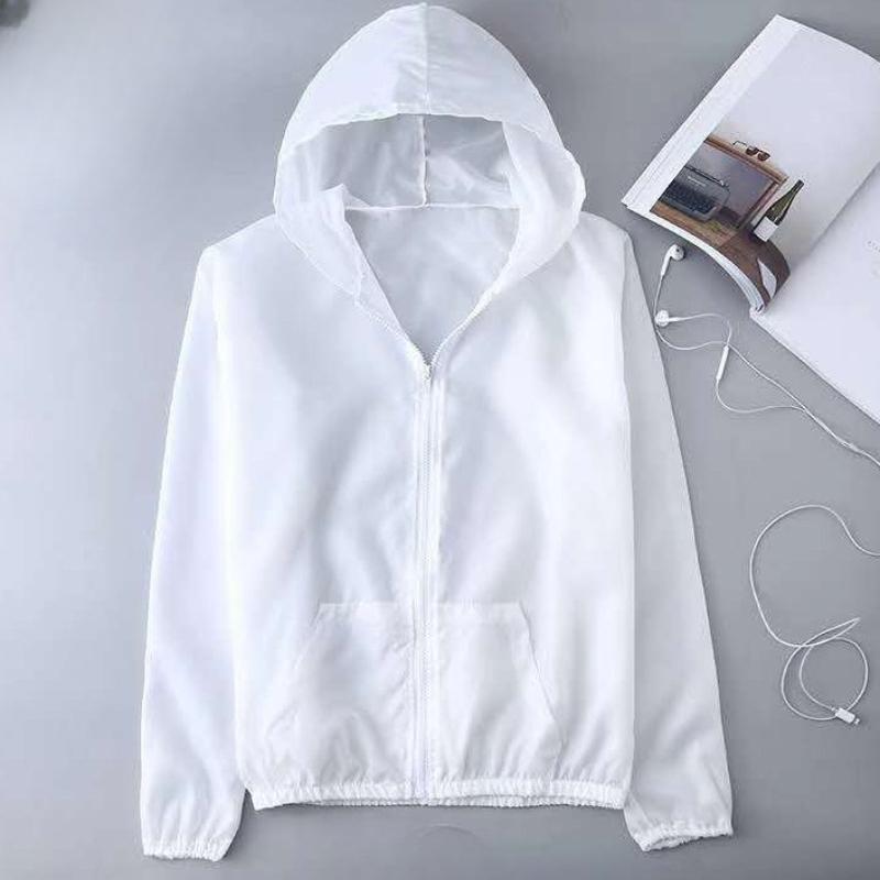 Летняя солнцезащитная одежда из ледяного шелка, женская однотонная ультратонкая дышащая быстросохнущая уличная мужская водонепроницаемая куртка с капюшоном