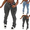 Women's Solid Color Casual Fashion Pants, Solid Color Versatile Slim Fit Jeans