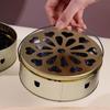 with Handle Lid Incense Burner Box Heat-Resistant Insect Repellent Tray Indoor Garden