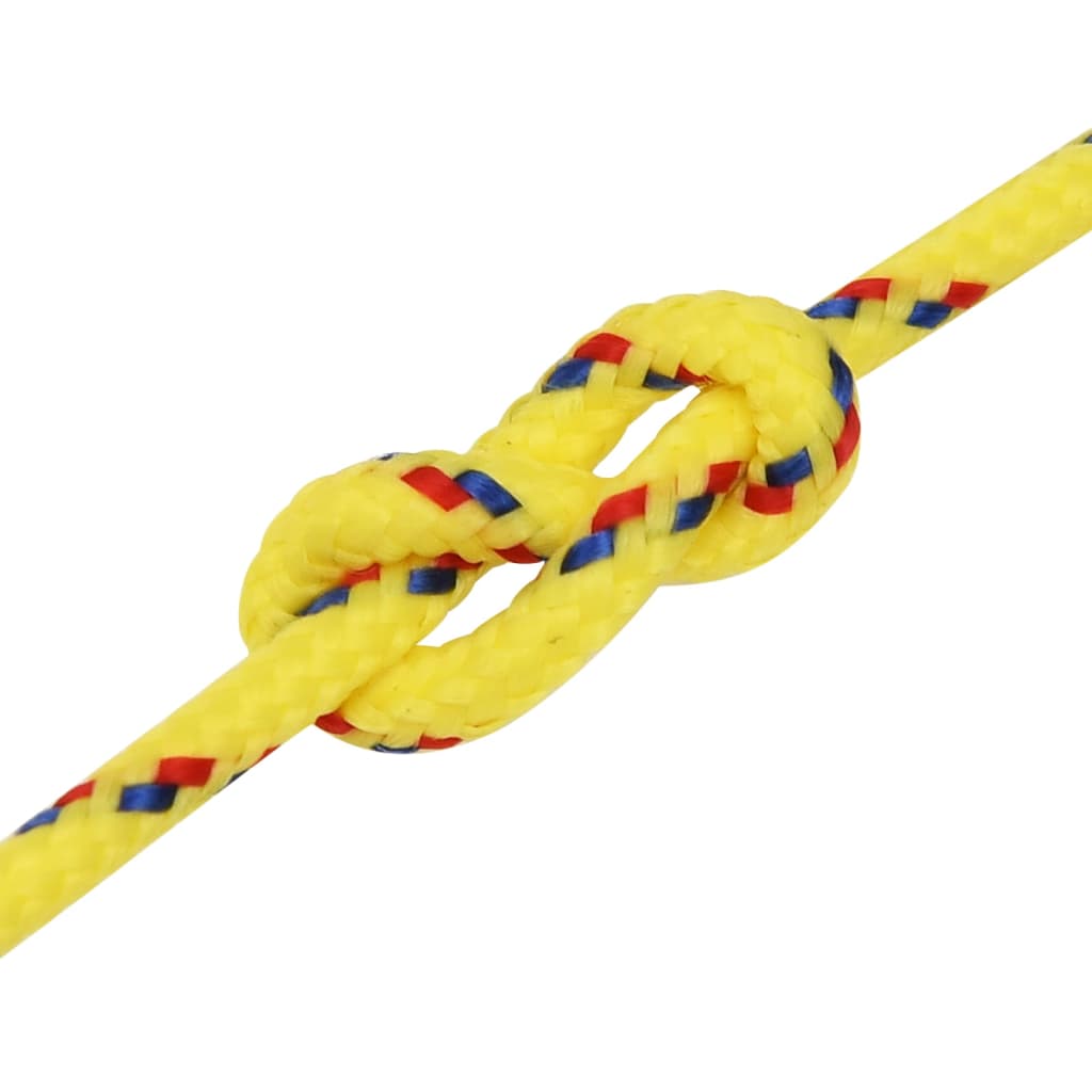 Vidaxl Linka Żeglarska, Żółta, 2 Mm, 25 M, Polipropylen