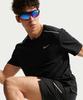 Nike Беговая футболка Miler Dry-Fit с защитой от УФ-излучения, с коротким рукавом, размер M - Черный / If2083-010
