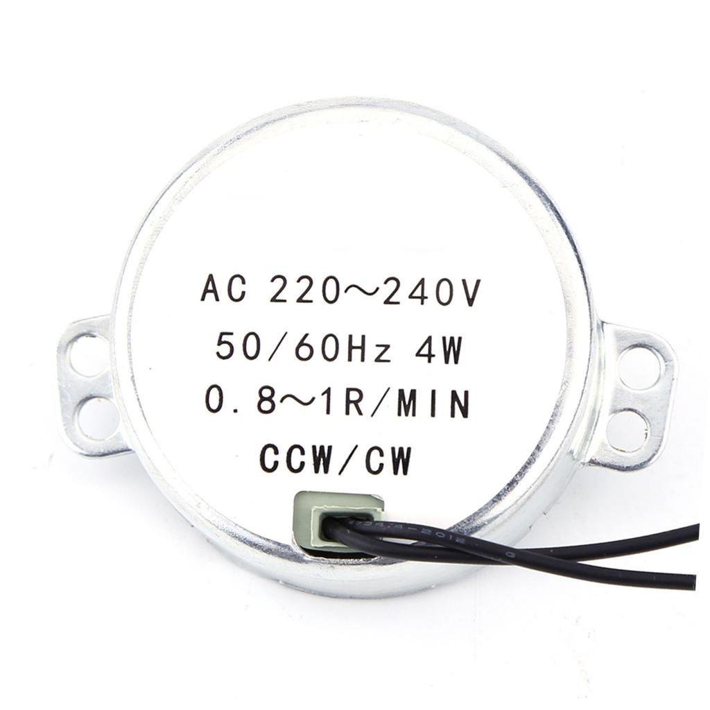 1pc 220-240V AC Synchronous Motor Geared Motor 4W CWCelsiusCCW(0.8-1RPM)