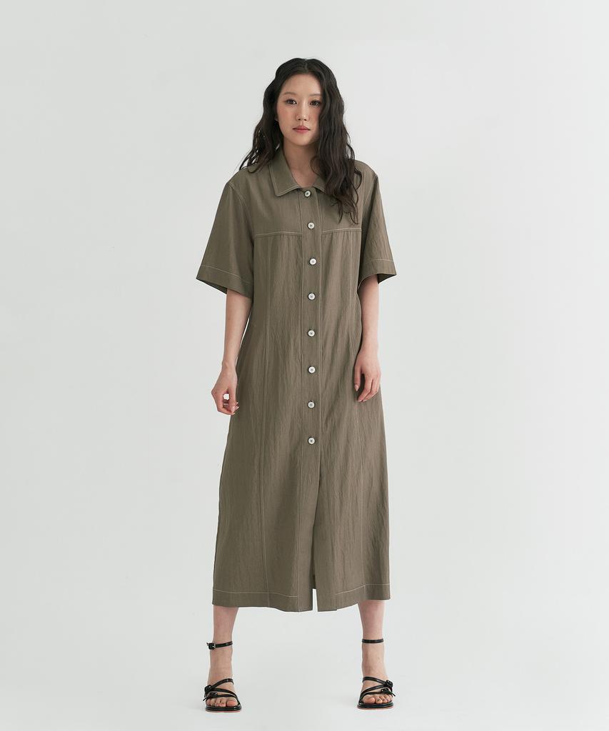 Peulleio Maison Dress_Khaki
