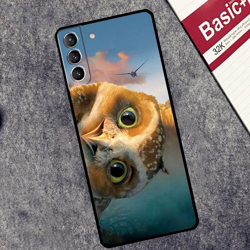 Чехол Животное Сова Для Samsung Galaxy S25 S26 Ultra S20 S22 S23 S24 Ultra S21 Plus S10 S25 FE Чехол