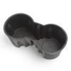 TPE Water Cup Holde for Tesla Model 3 Y 2022 Interior Accessories Silicone Waterproof Coasters Console Insert Double Hole Holder