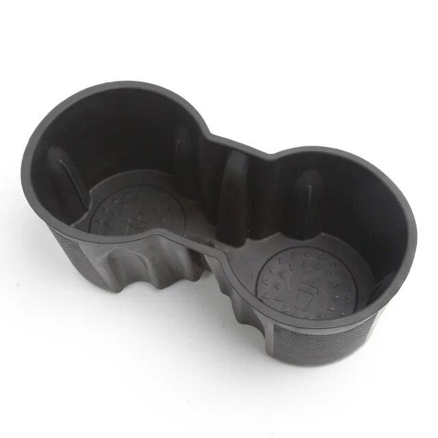 TPE Water Cup Holde for Tesla Model 3 Y 2022 Interior Accessories Silicone Waterproof Coasters Console Insert Double Hole Holder