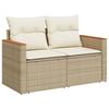 VidaXL Salon de Jardin avec Coussins 9 pcs, Canapés de Terrasse, Ensemble de Meubles de Patio, Mobilier d'Extérieur, Beige 3225827