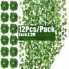 12Pack Ivy Garland Fake Leaf Plants Vine Hanging Garland Fake Foliage Flowers for Home Kitchen