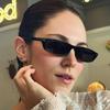 Small Frame T-Shaped Sunglasses Retro Fashion Square Narrow Frame Sunglasses Trendy Sunscreen Street Sunglasses Women
