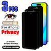 3PCS Anti-Privacy HD Clear Tempered Glass Screen Protector for iPhone 16/ 16 Pro/ 16 Pro Max/ 16 Plus 15 Plus Glass Protecive Film