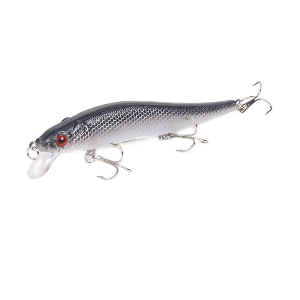 1 шт., рыболовная приманка, 115 мм, воблеры Minnow Crankbait, 3D глаза, искусственная приманка для окуня, приманка для щуки и карпа, наживка для плавания, рыбалка Pesca, окунь, аксессуары для плавания