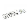 Manchester City FC Official Football 3D Embossed Metal Hanging Street Sign