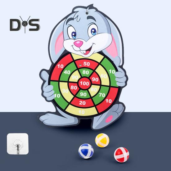 Доска для дартса с животными для детей, безопасный липкий мяч для игр в помещении и на открытом воздухе, игра на координацию и концентрацию, семейная вечеринка, игрушка в подарок