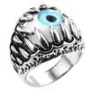 Creative Fashion Vintage Dragon Claw Evil Eye Ring for Men and Women Finger Decor Jewelry Gift