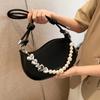 Сумки женские нишевые дизайнерские женские сумки модные портативные сумки через плечо с цепочкой из жемчуга