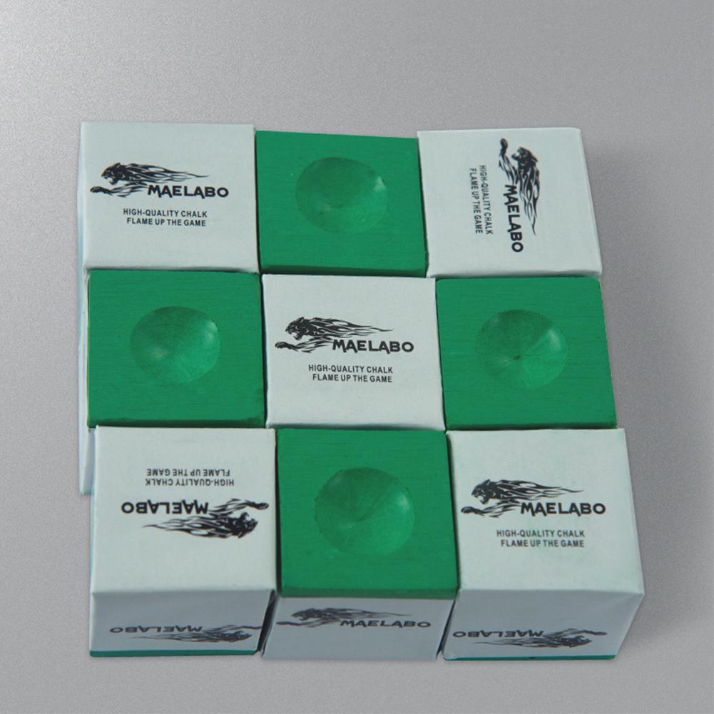 1 коробка / 12 шт зеленый бильярдный мел мелкий порошок с сильной адгезией бильярдные аксессуары
