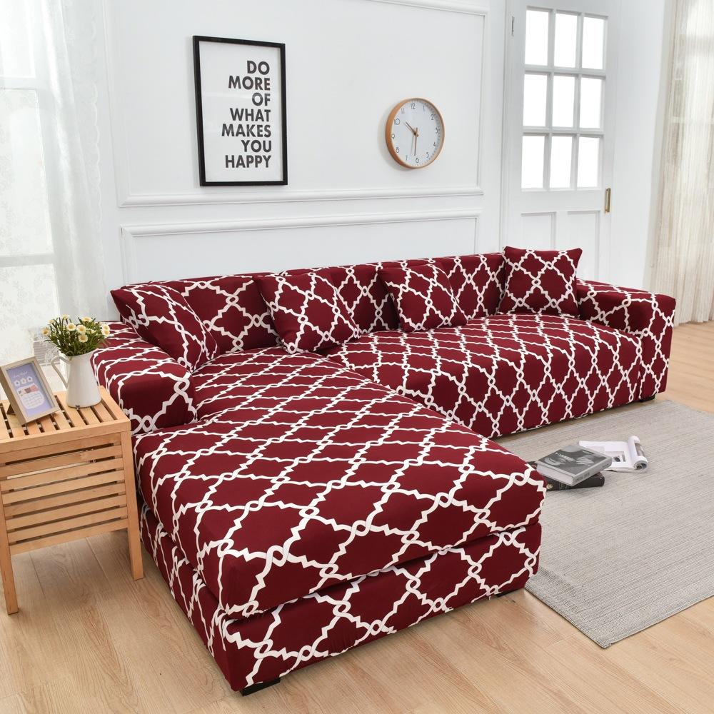 Four Seasons Printed Sofa Cover All Inclusive Elastic Sofa Dust Cover Single Double Three Or Four Anti Slip Tight Bag Seat Cushion