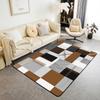 Erosebridal Grey Red Black Carpet Dark Gray White Striped Abstract Indoor Floor Mat 4'11" x 3'3" for Boys Teen Men Geometric Stripes Area Ru