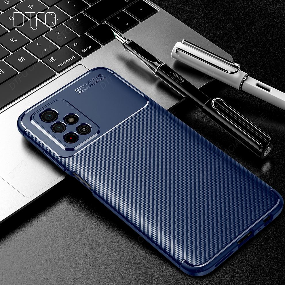 Для POCO M4 Pro чехол из углеродного волокна, противоударный чехол для POCO X3 Pro, матовый силиконовый чехол Funda Coque для POCO M4 Pro 5G POCO X4 Pro