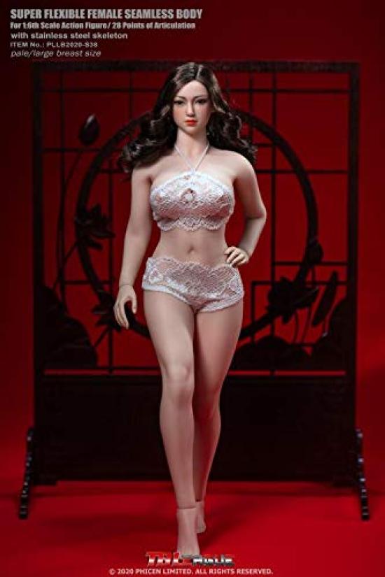 Масштабная фигурка TBLeague кожа жемчужно-белого цвета Красивая и пышная Ультрагибкое бесшовное тело с нижним бельем не [TOYBARJAPAN] 1/6 PLLB2020-S38A