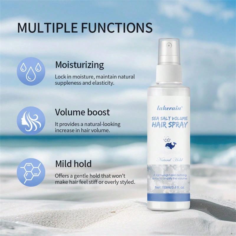 100ml Sea Salt Hair Volumizing Spray Hydrating Volumizing Hair Care with Textured Refreshing Hair Spray