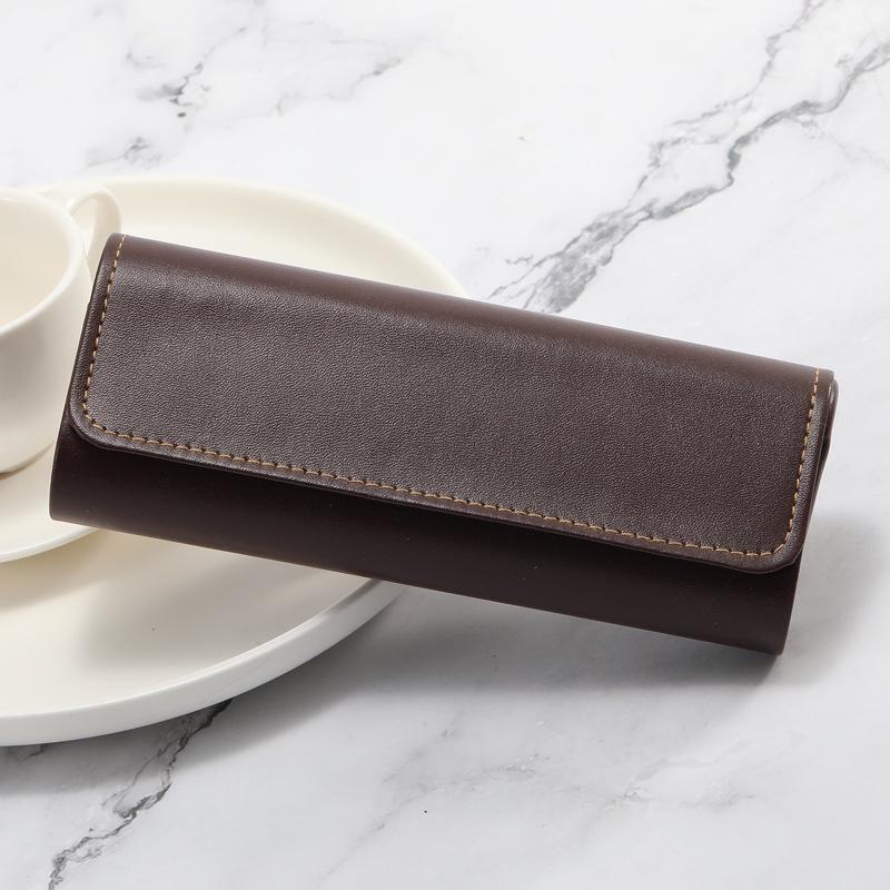 Мягкий чехол для солнцезащитных очков из ПВХ-кожи: Модная, портативная и прочная сумка для хранения очков