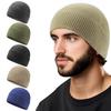 Осень Зима Вязаная шапка-бини Мужская Женская Теплая Термошапка Холодная Погода Открытый Воздух Велоспорт Лыжи Бег