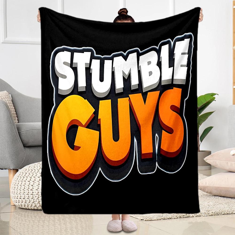 Stumble Guys: Fun Adventure Flannel Blanket-Soft and Suitable for Sofas,Beds,Offices,Travel,All Seasons,Great Gift for Holidays and Birthdays.