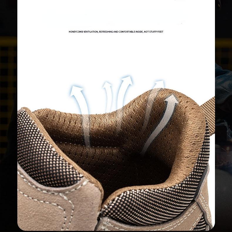 Safety Shoes 6KV Insulated Shoes Anti-smash and Anti-puncture Labor Protection Shoes for Electric Welders Men's Slip-on Safety Shoes