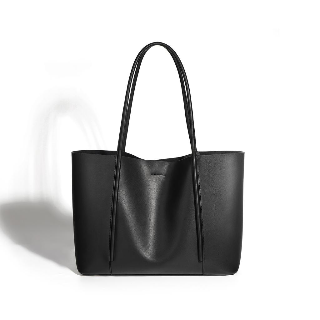 Niche Tote Bag Genuine Leather Women's Bag New Large Capacity Handbag High-end Leather Commuting Armpit Shoulder Bag