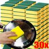Double-sided Kitchen Dishwashing Sponge Soft Absorbent Cleaning Rub Dish Pot Rust Sponges Wipes Home Cleaning Brush Wholesale