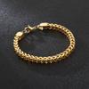 Japan and Korea Trend Versatile Stainless Steel Front and Back Chain Men's Bracelet Creative Retro Hipster Titanium Steel Accessories