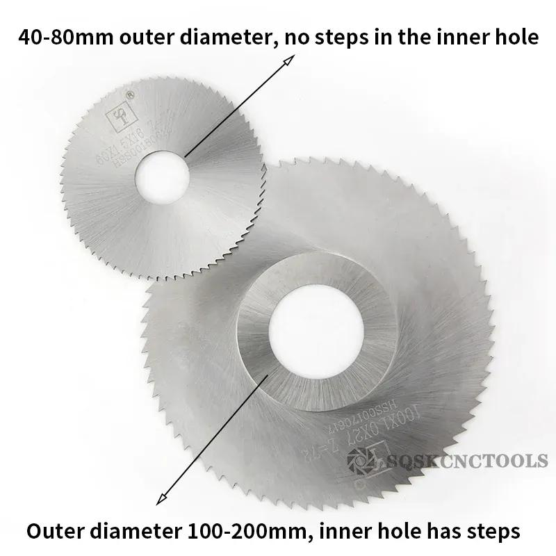 SLUGB SIQIC HSS Circular Saw Blade 40mm/50mm/60mm/63mm/75mm/80mm/100mm Slotting Cutter Saw Blade