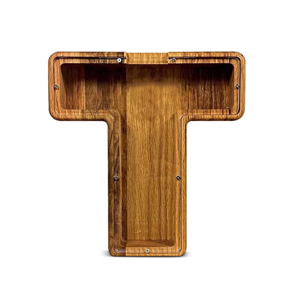 Двадцать шесть английских алфавитов, копилка, монета, деньги, копилка, деревянная коробка для хранения писем, настольное украшение, домашний декор, поделки для детей