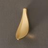 Metal Finish Drawer Pull Handle Loquat Leaf Shape Door Handle Pull  Wardrobe Use