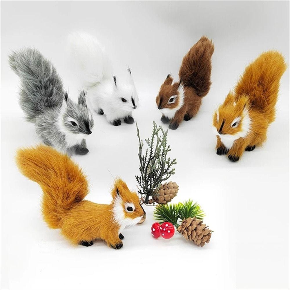 Birthday Gift Christmas Stuffed Toys Squirrel Plush Toys Plush Animal Simulation Squirrel