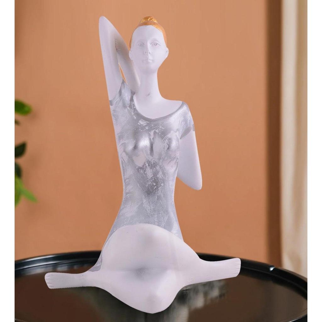 Yoga Lady Home & Office Decor Showpiece