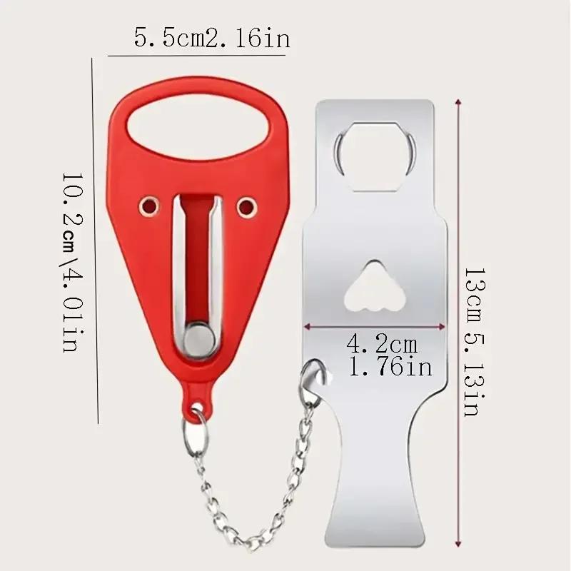 Портативный дорожный предохранитель для двери, подходит для путешественников и семей, универсальный портативный дверной замок для безопасного сна