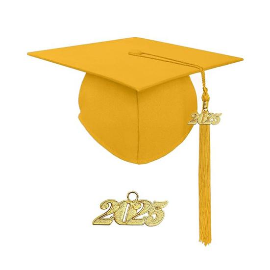 Выпускной колпак 2025 года с кисточкой, шляпа бакалавра с регулируемым размером, эластичная лента, аксессуар для выпускного платья, церемония вручения диплома магистра