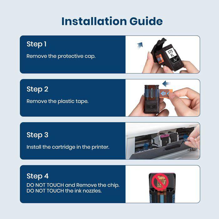 Pg-575Xl Cl-576Xl Картриджи Замена Для Canon 575 И 576 Pg575 Xl Cl576Xl Совместимые Для Canon Pixma Ts3550I Ts3551I T[J27]