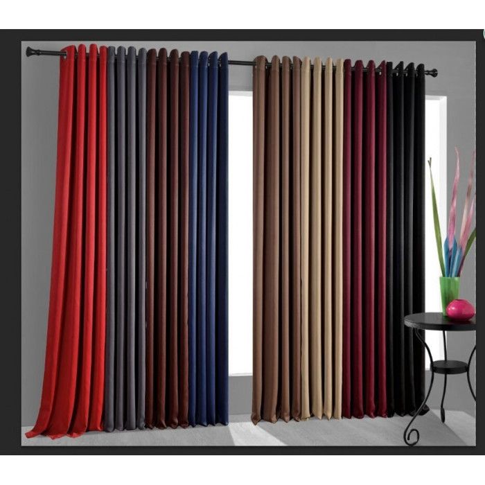 Blackout Curtain 140 X 260 Cm "Night" - Anthracite - 1 Blackout Panel 140 X 260 Cm