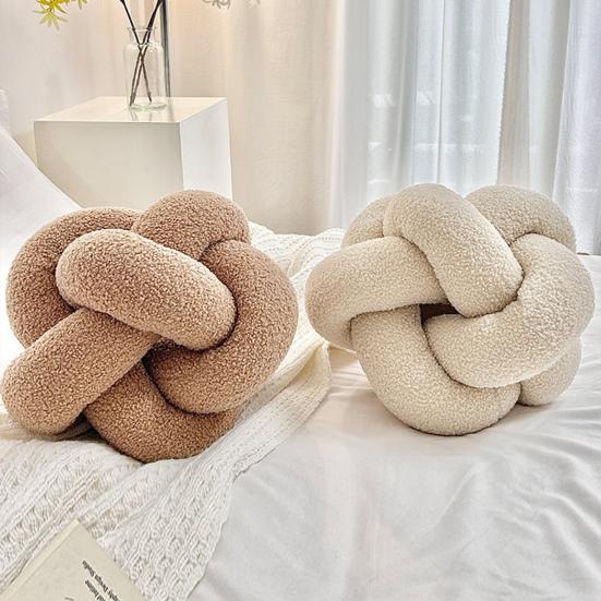 Подушка ручной плетеный узел круглый шарообразный плюшевый эластичный спальный диван-компаньон