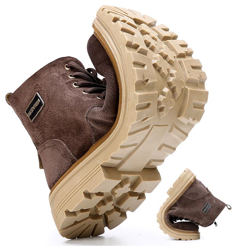 Мужские ботинки мартин в британском стиле, короткие ботинки, осень-зима, новые, с боковой молнией, рабочие ботинки, модные высокие теплые ботинки-рыцари