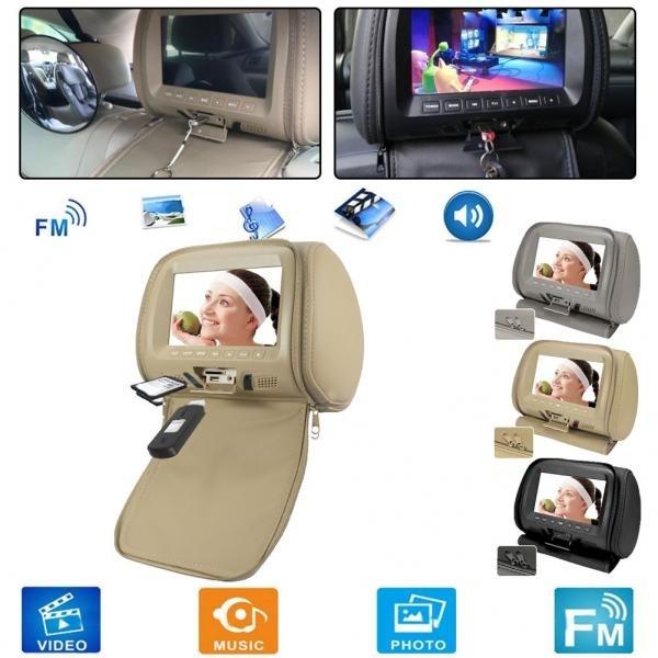 Universal 7 Inch Car Headrest Monitor Rear Seat Entertainment Player
