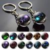 Holder Libra Scorpio Jewelry Leo Glass Ball 12 Constellation Zodiac Keychain Keychain Key Rings