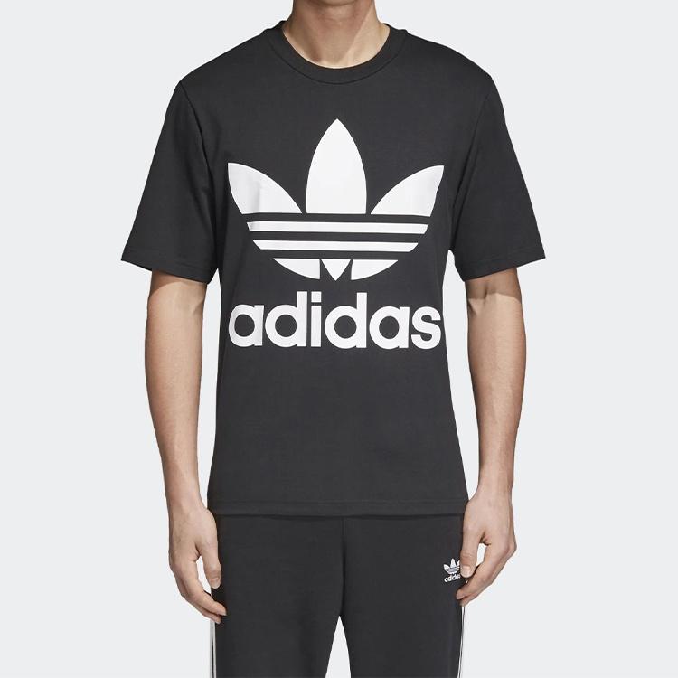 Мужская черная футболка adidas originals с коротким рукавом CW1211