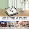 Square Design Paper Napkin Organizer Vertical Tissue Organizer Napkin Holder  Desktop Placement
