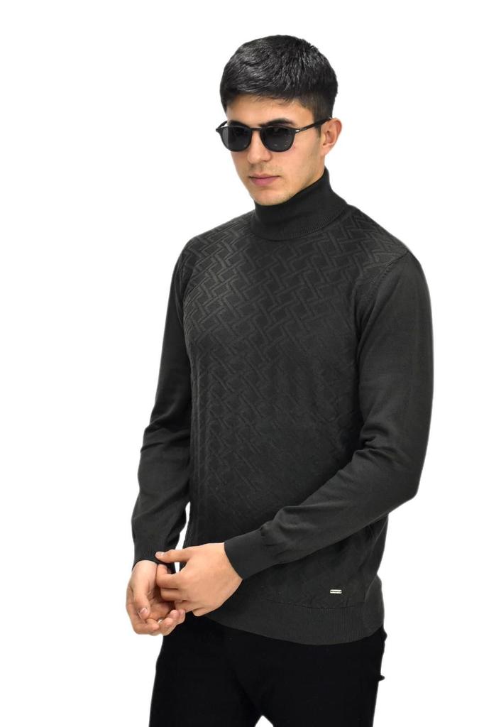 Men's Plus Size Plus Size Sweater Men's Sports Turtleneck Sweater R22507 Bgl-St03177